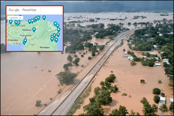 ภาพประกอบที่ 1 How Google Uses AI to Improve Flood Forecasting in 80 Countrie