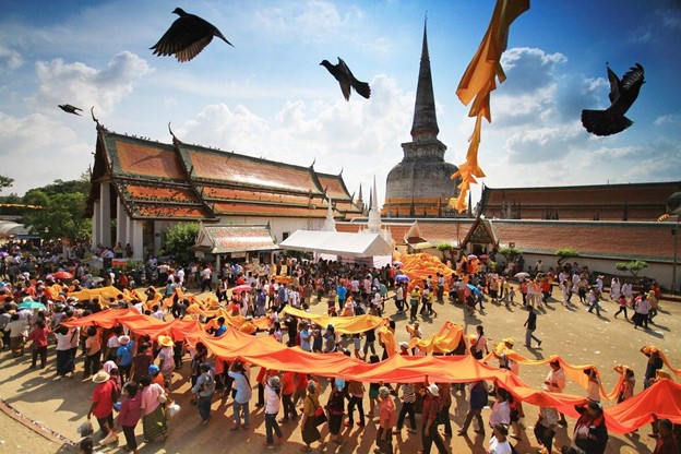 Wat Phra Mahathat Woramahawihan during a festival in Nakhon Si Thammarat Wat Phra Mahathat Woramahawihan during a festival in Nakhon Si Thammarat