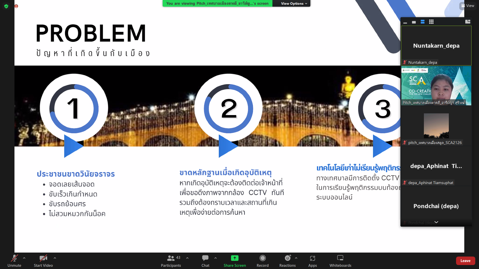 ภาพการนำเสนอผลงานผ่านระบบออนไลน์ ภาพการนำเสนอผลงานผ่านระบบออนไลน์